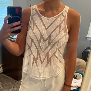 White Free People Ethereal Daze Tank